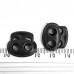 стопор плоский овальний D20мм  - чорний 