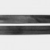Коса бейка зі шкірозамінника чорна, 1,5 см