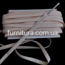 Стрічка тунельна 10-12 мм, колір світлий персик, 46м 