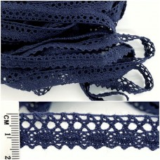 Мереживо кроше синє, 1.5 см 
