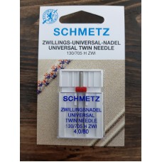 голка д/побут маш Schmetz подвійна,універс № 80-4 мм