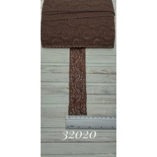 мереживо арт.036 коричневе, шир 4 см/м'яке, бобі 25 м