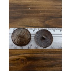 гудзик F L42/ніжка, метал антик, One penny, антимагніт, уп.50 шт
