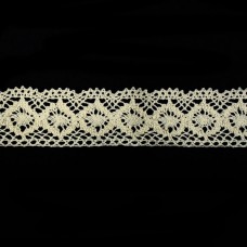 Кружево Кроше арт.174 натуральное,шир. 3,5 см, в боб. 9 м