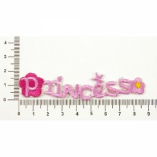 Аплікація пришивна Princess рожева